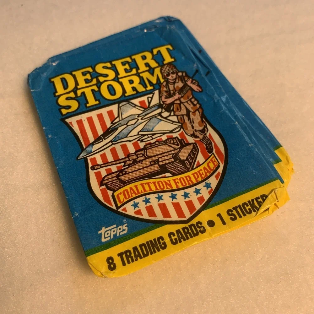 LOT OF 54 Desert Storm Pro Set Trading Cards LEADERS PERSONNEL SHIPS 6 wrappers‎